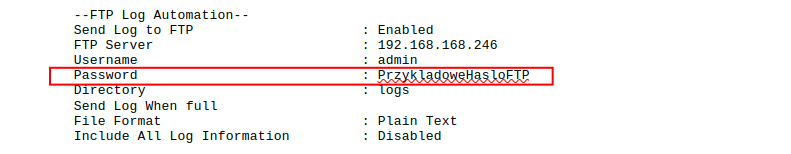 Eksport z zaznaczoną opcją Sensitive Keys.